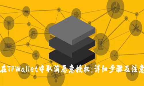 如何在TPWallet中取消恶意授权:详细步骤及注意事项